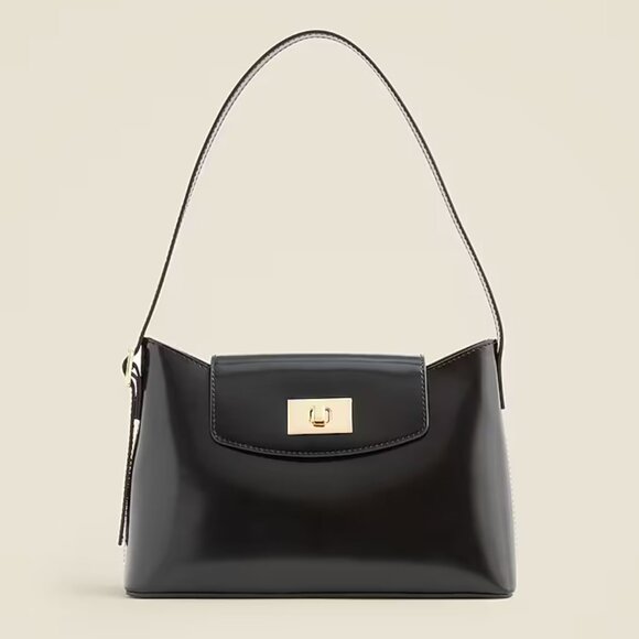 NWT J. Crew Edie Shoulder Bag in Italian Leather - Picture 1 of 7